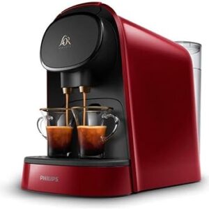Philips Machine a cafe a capsules double espresso LOr Barista LM8012/51 - Rouge + 9 capsules