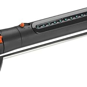 Gardena AquaZoom S Arroseur Carré, Noir, Turquoise, Orange, 9 m² - max. 150 m²