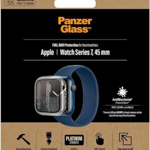 PanzerGlass Full Body Apple Watch 7 (44 mm) Noir Verre trempé.