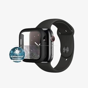 PanzerGlass™ Protection d'écran intégrale pour Apple Watch 4/5/6/SE 44 mm Noir