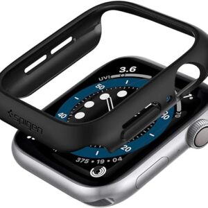 Spigen Thin Fit Coque Compatible avec Apple Watch Série 6 SE 5 4 44mm - Noir