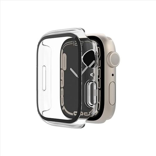 Belkin Protection d’Écran TemperedCurve pour Apple Watch Series 8 (Protection Bord-à-Bord, Coque de Protection, Verre Trempé, pour Apple Watch, Transparente)
