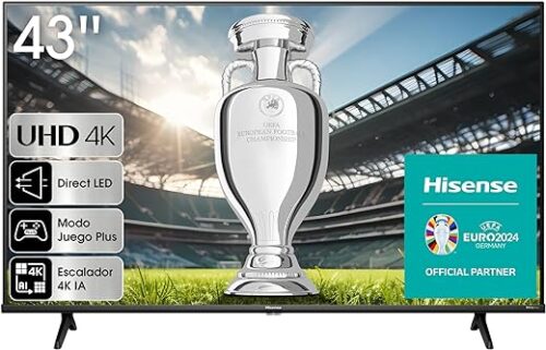 HISENSE 43A6K Téléviseur LED 43 Pouces UHD 4K Smart TV