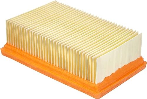 Kärcher Filtre Nouveau Système Plat Plissé Pour MV4, MV5, MV6, 200 x 125 x 60 mm, Beige, Orange.