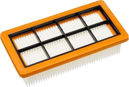 Kärcher Filtre plissé plat accessoire pour les aspirateurs AD 3200, AD 3 Premium et AD 4 Premium, Orange, Blanc