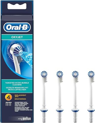 Oral-B Lot de 4 Canules Oxyjet – Blister 4 canules de rechange