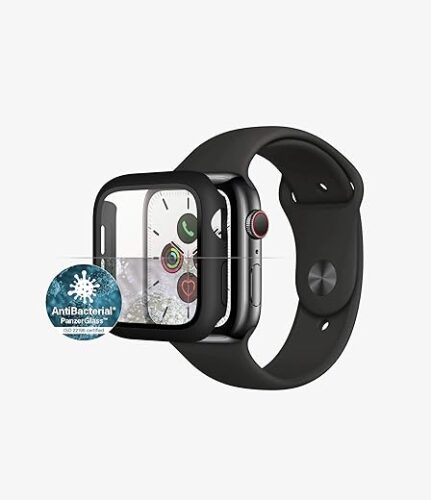PanzerGlass 3640 Protection d’écran intégrale pour Apple Watch 4/5/6/SE 40 mm Noir