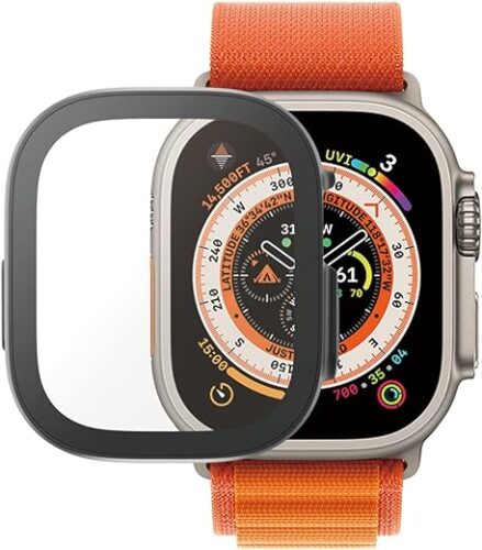 PanzerGlass Full Protection Apple Watch New 8 49mm Noir Verre trempé, Polyéthylène téréphthalate (Pet)